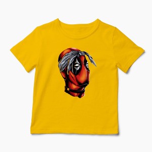 Tricou Personalizat Deadpool Tupac - Copii-Galben