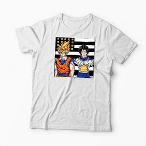 Tricou Personalizat Dragon Ball Z - Son Goku - Bărbați-Alb