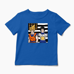 Tricou Personalizat Dragon Ball Z - Son Goku - Copii-Albastru Regal