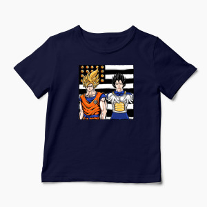 Tricou Personalizat Dragon Ball Z - Son Goku - Copii-Bleumarin