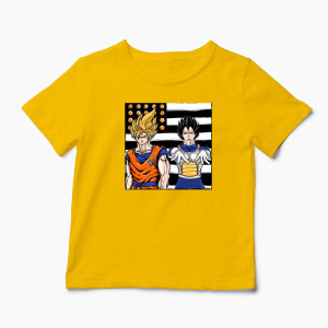 Tricou Personalizat Dragon Ball Z - Son Goku - Copii-Galben