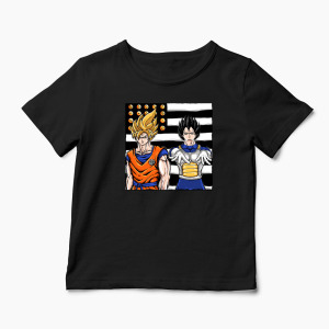 Tricou Personalizat Dragon Ball Z - Son Goku - Copii-Negru