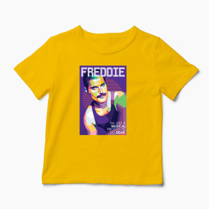 Tricou Personalizat Freddie - I'm Just a Musical... - Copii-Galben