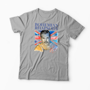 Tricou Personalizat Freddie Mercury Bohemian Rhapsody - Bărbați-Gri