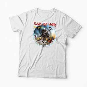 Tricou Personalizat God Of War The Spartan - Bărbați-Alb