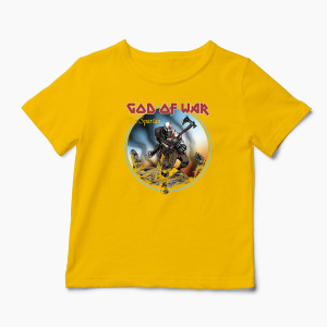 Tricou Personalizat God Of War The Spartan - Copii-Galben