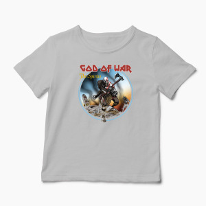 Tricou Personalizat God Of War The Spartan - Copii-Gri