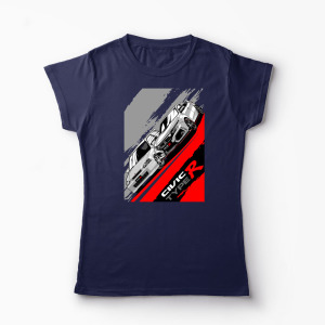 Tricou Personalizat Honda Civic Type R Legend - Femei-Bleumarin