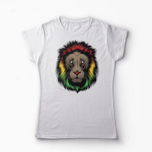 Tricou Personalizat Iron Lion Zion - Femei-Alb