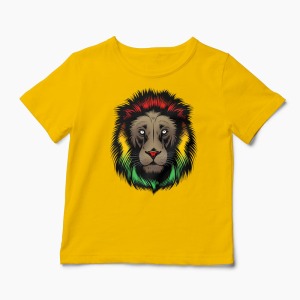 Tricou Personalizat Iron Lion Zion - Copii-Galben