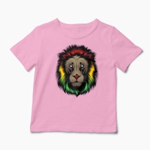 Tricou Personalizat Iron Lion Zion - Copii-Roz