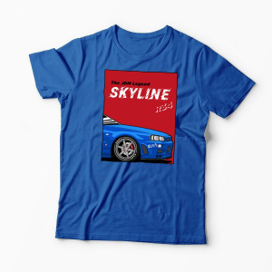 Tricou Personalizat JDM Legend Skyline R34 - Bărbați-Albastru Regal