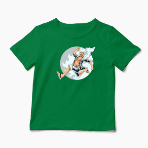 Tricou Personalizat Luffy Gear 5 - Copii-Verde