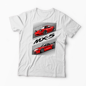 Tricou Personalizat Mazda MX-5 NA ND - Bărbați-Alb