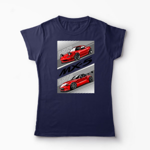 Tricou Personalizat Mazda MX-5 NA ND - Femei-Bleumarin