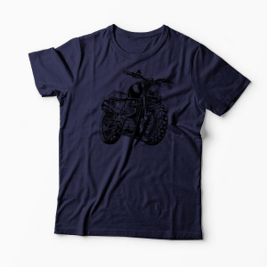 Tricou Personalizat Motocicleta Triumph Scrambler - Bărbați-Bleumarin