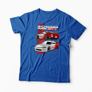 Tricou Personalizat Nissan Silvia S15 Rocket Bunny - Bărbați-Albastru Regal