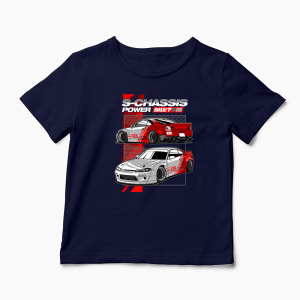 Tricou Personalizat Nissan Silvia S15 Rocket Bunny - Copii-Bleumarin