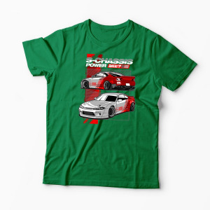 Tricou Personalizat Nissan Silvia S15 Rocket Bunny - Bărbați-Verde