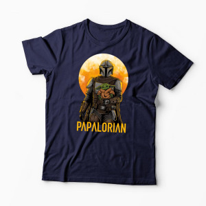 Tricou Personalizat Papalorian - Mandalorian - Bărbați-Bleumarin