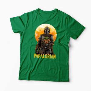 Tricou Personalizat Papalorian - Mandalorian - Bărbați-Verde