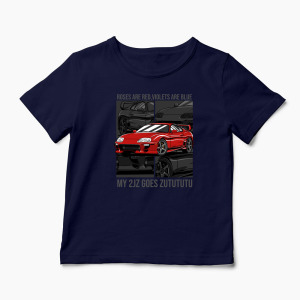 Tricou Personalizat Poezii Toyota Supra - Copii-Bleumarin