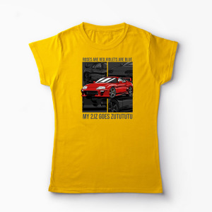 Tricou Personalizat Poezii Toyota Supra - Femei-Galben