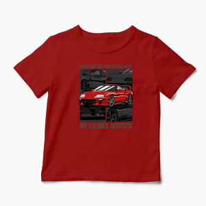 Tricou Personalizat Poezii Toyota Supra - Copii-Roșu