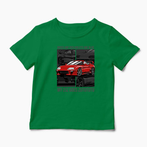 Tricou Personalizat Poezii Toyota Supra - Copii-Verde