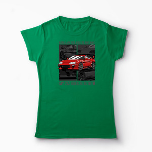 Tricou Personalizat Poezii Toyota Supra - Femei-Verde