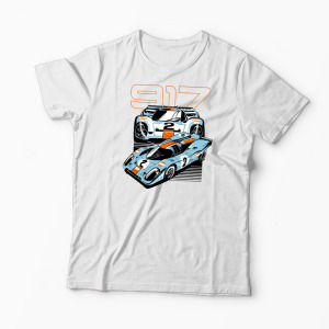 Tricou Personalizat Porsche 917 Le Mans - Bărbați-Alb