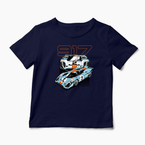 Tricou Personalizat Porsche 917 Le Mans - Copii-Bleumarin