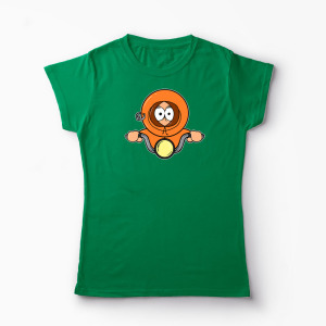 Tricou Personalizat South Park Biker Kenny - Femei-Verde