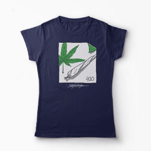 Tricou Personalizat Stay High - Femei-Bleumarin