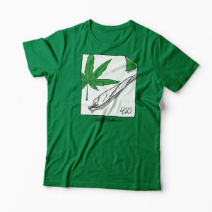 Tricou Personalizat Stay High - Bărbați-Verde