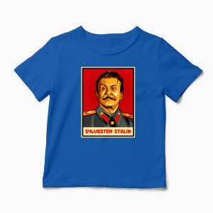 Tricou Personalizat Sylvester Stalin - Copii-Albastru Regal