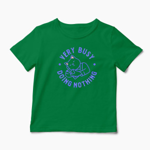 Tricou Personalizat Very Busy Doing Nothing - Copii-Verde