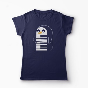 Tricou Pingu Pian - Femei-Bleumarin