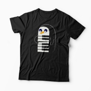 Tricou Pingu Pian - Bărbați-Negru