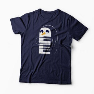 Tricou Pingu Pian - Bărbați-Bleumarin