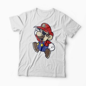 Tricou Pirat Super Mario - Bărbați-Alb