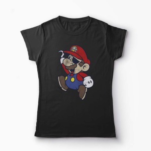 Tricou Pirat Super Mario - Femei-Negru