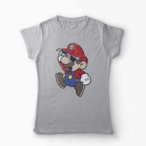 Tricou Pirat Super Mario - Femei-Gri