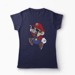 Tricou Pirat Super Mario - Femei-Bleumarin