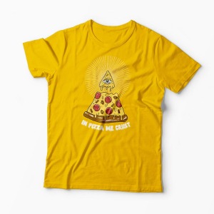 Tricou Pizza Illuminati - Bărbați-Galben