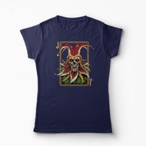 Tricou Poker Joker - Femei-Bleumarin