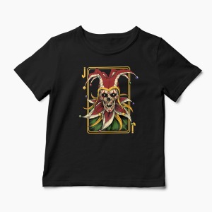 Tricou Poker Joker - Copii-Negru