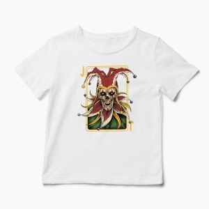 Tricou Poker Joker - Copii-Alb