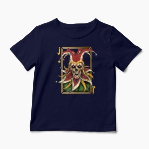 Tricou Poker Joker - Copii-Bleumarin