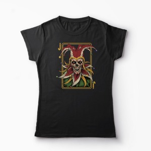 Tricou Poker Joker - Femei-Negru